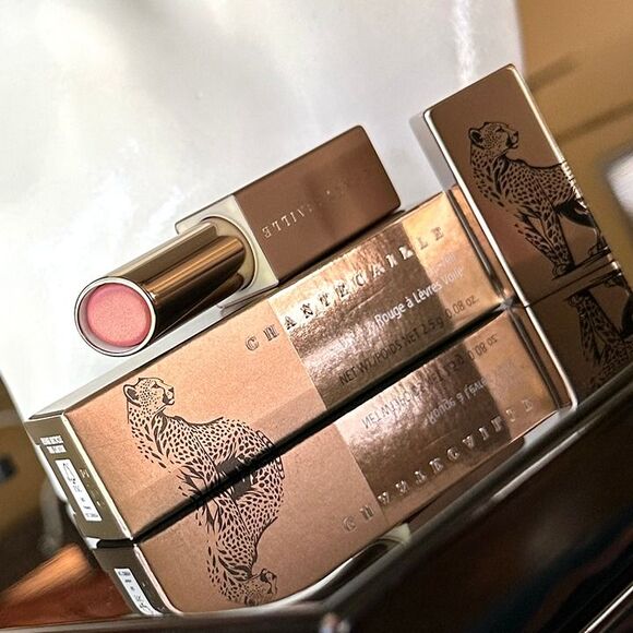 Ltd Edition Chantecaille Cheetah Lip Veil Lipstick Desert Lily Earthy Pink Nude - Picture 3 of 12